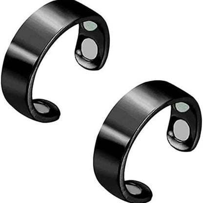 Amazon Popular, European and American Anti-snoring Ring Men's and Women's Dual Magnetic, Magnetic Therapy Health Care Opening Ring Magnet Ring