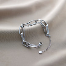 Warm Jian Does Not Fade Cross-border Hot-selling Titanium Steel Bracelet Women's Five-leaf Clover with Diamonds Ins Wind Personality 18K Vacuum Plating