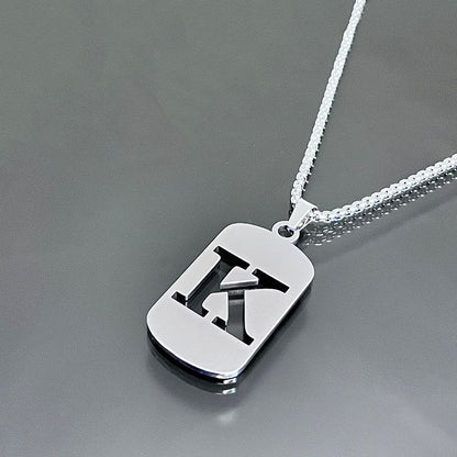 Hot-selling High-end Hollow Letter Titanium Steel Necklace Men's and Women's Clothing Stainless Steel Accessories Niche Jewelry Wholesale