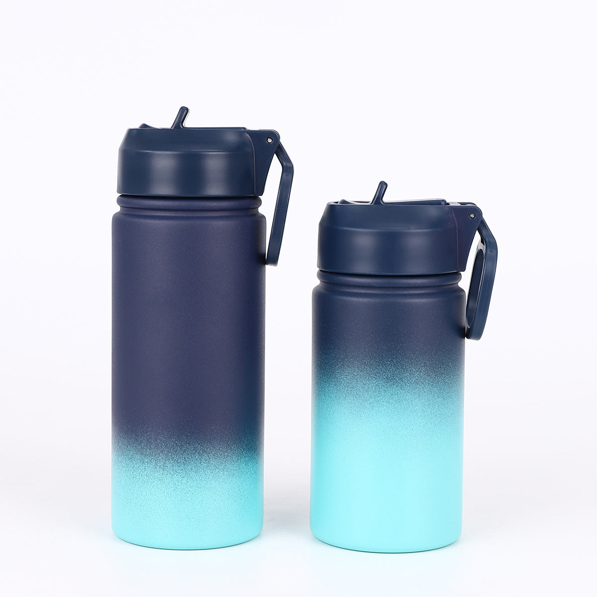 Stainless Steel Thermos Cup High Value Outdoor Sports Water Cup Gradual Change Color Car Space Pot Can Be Customized Logo