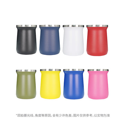 Simple Argentine Mate Tea Cup Thermos Cup 304 Stainless Steel Cross-border 260ml Mate Tea Cup Mate Cup