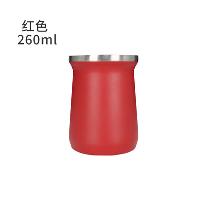 Simple Argentine Mate Tea Cup Thermos Cup 304 Stainless Steel Cross-border 260ml Mate Tea Cup Mate Cup