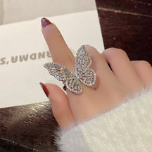 Hot-selling Micro-inlaid Zircon Wrapped Snake Ring Women's Niche Design Sense Fashion Personality Index Finger Ring