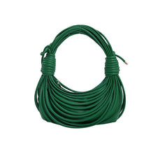 2025 Women's Bag New Cross-border Korean Fashion Knotted Bag Texture Woven Multi-color Popular Messenger Handbag