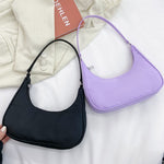 Nylon Messenger Bag Women's New Trendy Dumpling Bag Lightweight Small Satchel Underarm Bag Solid Color Shoulder Women's Bag