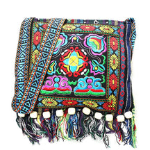 Foreign Trade Cross-border Messenger Bag Embroidered Women's Bag Ethnic Style Bag Versatile Messenger Bohemian Embroidered Fringed Hanfu Bag