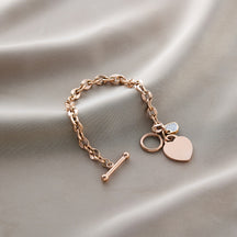 Warm Jian Does Not Fade Cross-border Hot-selling Titanium Steel Bracelet Women's Five-leaf Clover with Diamonds Ins Wind Personality 18K Vacuum Plating