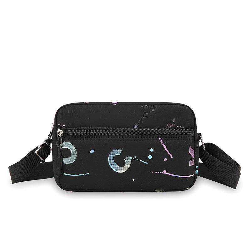 New Trendy Fashion Sports Mobile Phone Bag Casual Shoulder Bag Women's Messenger Bag Lightweight Waterproof Nylon Small Bag Women's Bag
