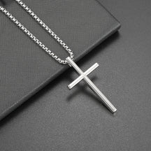 Hip Hop Necklace Jewelry Men's Popular Street Cross Personality Bouncing Alloy Pendant Sweater Chain Wholesale