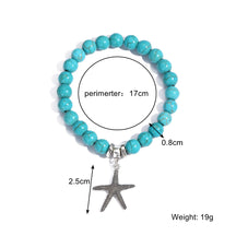 Special Foreign Trade Europe and The United States Popular Beaded Bracelet Women's Set Bohemian Ethnic Style Turquoise Bracelet