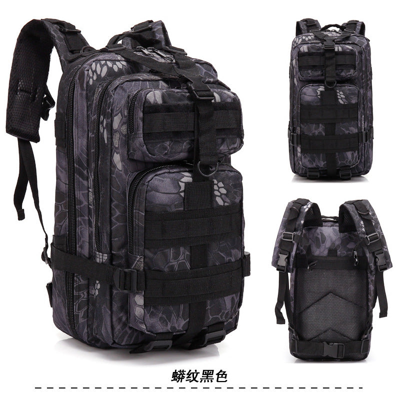 3P Off-road Large-capacity Hiking Backpack Men's Multi-functional Army Camouflage Double Shoulder Sports Outdoor Mountaineering Tactical Backpack