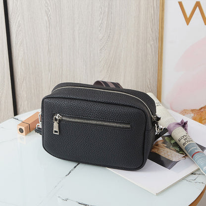 Foreign Trade Hot-selling Women's Bags 2025 Spring and Summer New Small Square Bag Wide Shoulder Strap Single Shoulder Oblique Span Bag Wholesale Delivery