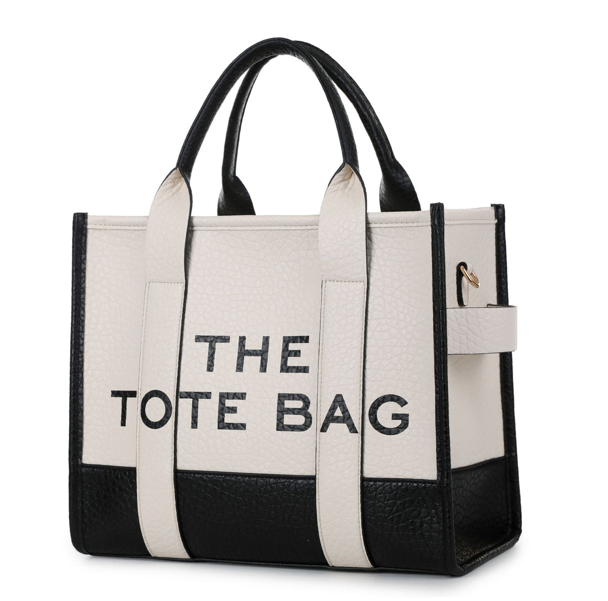 Foreign Trade Cross-border Double-color PU Letter Tote Bag, Fashionable and Versatile Women's Shoulder Messenger Bag Going Out Handbag
