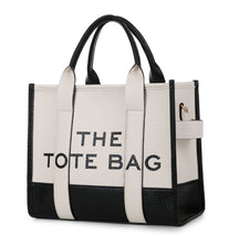 Foreign Trade Cross-border Double-color PU Letter Tote Bag, Fashionable and Versatile Women's Shoulder Messenger Bag Going Out Handbag