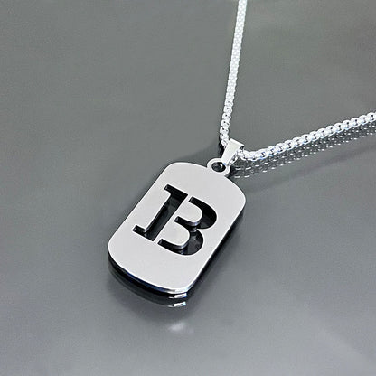 Hot-selling High-end Hollow Letter Titanium Steel Necklace Men's and Women's Clothing Stainless Steel Accessories Niche Jewelry Wholesale