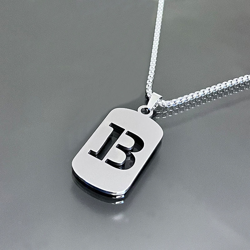 Hot-selling High-end Hollow Letter Titanium Steel Necklace Men's and Women's Clothing Stainless Steel Accessories Niche Jewelry Wholesale