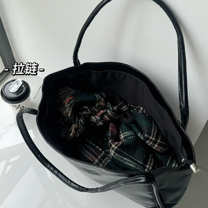 Foreign Trade Cross-border Bag Women's New Hand-held Shoulder Large-capacity Versatile Leisure Underarm Bag Commuter Campus Tote Bag
