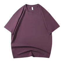 210G Pure Cotton T-shirt Round Neck Solid Color Men's and Women's Same Bottoming Shirt Half-sleeved Spot Short-sleeved T-shirt Casual Summer