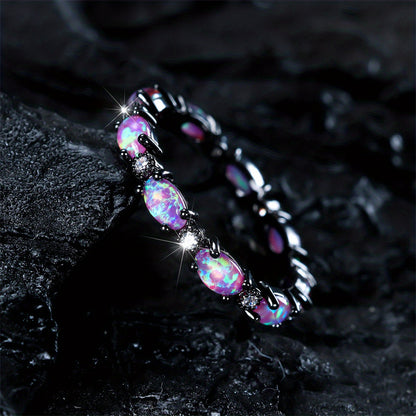 Ring Popular Hot Selling European and American Rings Female Opal Ring Wholesale