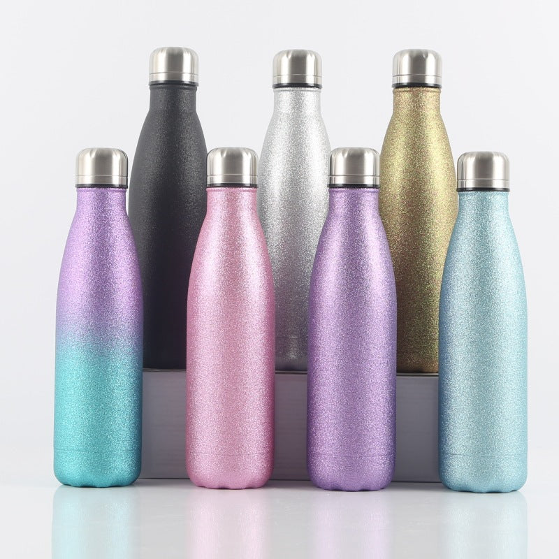 Source Factory Cross-border Exclusive Supply of Amazon 304 Stainless Steel Sports Kettle Gift Cup Coke Bottle Thermos Cup