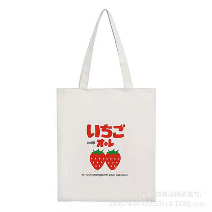 Canvas Bag Female Student Korean Version Large Capacity Simple Shoulder Bag Handbag To Picture Wholesale
