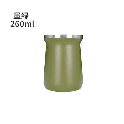 Simple Argentine Mate Tea Cup Thermos Cup 304 Stainless Steel Cross-border 260ml Mate Tea Cup Mate Cup