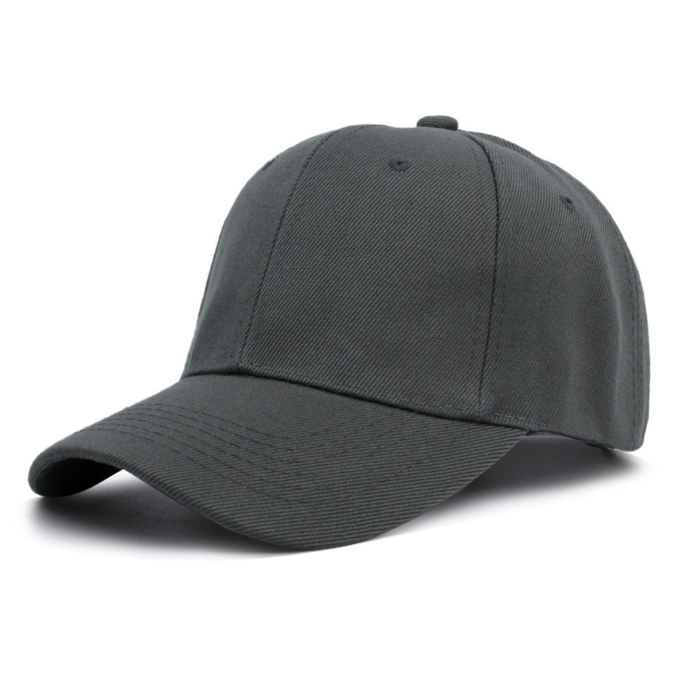 Customized Logo Hat Advertising Promotion Volunteer Cap Female Hair Blue Solid Color Light Board Baseball Cap Men's Wholesale