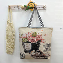 New Gold Silk Single-sided Cloth Bag Foreign Trade Fashion Shoulder Women's Bag Cute Shopping Bag Cross-border Supply Literary Canvas Bag