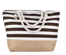 New Cross-border Beach Bag Striped, Foreign Trade Leisure Bag Amazon Armpit Bag Women's Shoulder Bag Women's Canvas Bag