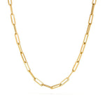 Hot-selling Paperclip Thick Chain Necklace Unisex, Hip-hop Punk Simple Neck Chain Collarbone Chain Wholesale