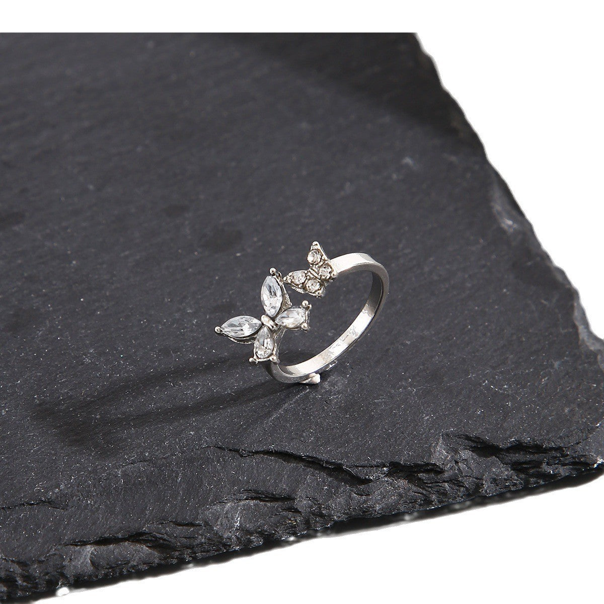 Hot-selling Micro-inlaid Zircon Wrapped Snake Ring Women's Niche Design Sense Fashion Personality Index Finger Ring