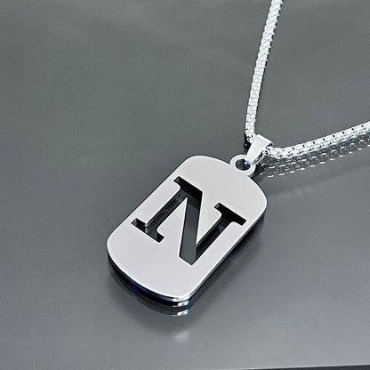 Hot-selling High-end Hollow Letter Titanium Steel Necklace Men's and Women's Clothing Stainless Steel Accessories Niche Jewelry Wholesale