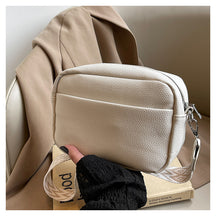 Foreign Trade Cross-border New Women's Bags Women's Wide Shoulder Straps Fashionable and Simple Commuting Casual Shoulder Messenger Bag Small Square Bag