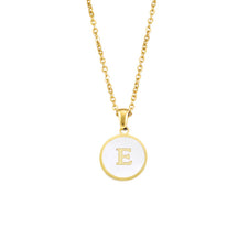 Foreign Trade Hot-selling Ins Wind Simple Alloy, English Letter Necklace Pendant Round Item Pendant 26 Letter Necklace
