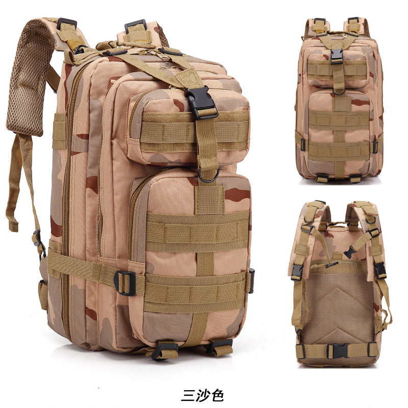 3P Off-road Large-capacity Hiking Backpack Men's Multi-functional Army Camouflage Double Shoulder Sports Outdoor Mountaineering Tactical Backpack