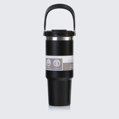 Car Cup 30oz Bingba Cup 304 Stainless Steel Thermos Cup Double Drinking Straw Cup Car Thermal Insulation Cold Cup