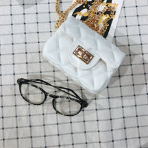 Summer Mini Jelly Bag Crossbody Shoulder Bag Korean Version Diamond Chain Bag Pvc Change Woman