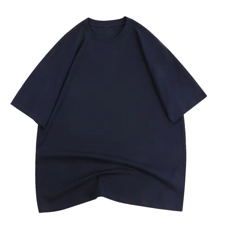 210G Pure Cotton T-shirt Round Neck Solid Color Men's and Women's Same Bottoming Shirt Half-sleeved Spot Short-sleeved T-shirt Casual Summer