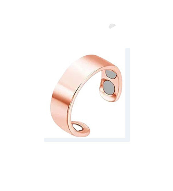 Amazon Popular, European and American Anti-snoring Ring Men's and Women's Dual Magnetic, Magnetic Therapy Health Care Opening Ring Magnet Ring