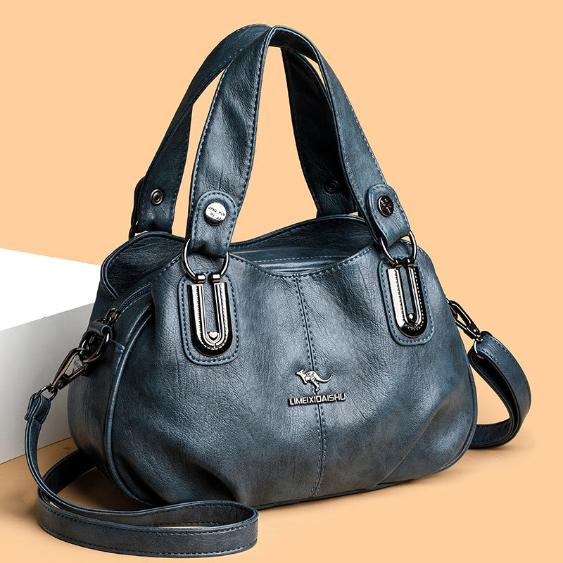 Hot-selling Handbag Large-capacity European and American Style Middle-aged Mother Bag Multi-compartment Shoulder Messenger Bag Cross-border Wholesale