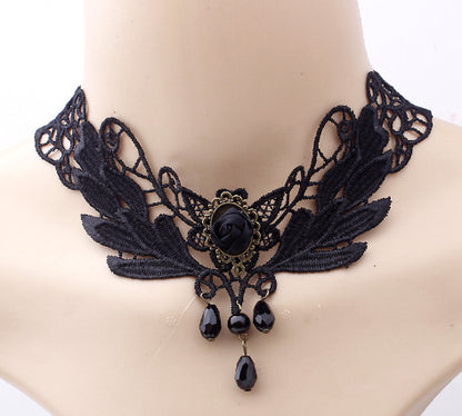 Popular Lace Jewelry, Big-name European and American Hot-selling Lace Necklace, Versatile Neck Chain