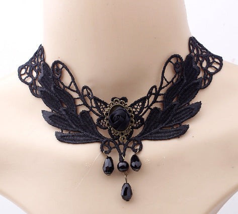 Popular Lace Jewelry, Big-name European and American Hot-selling Lace Necklace, Versatile Neck Chain