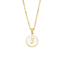 Foreign Trade Hot-selling Ins Wind Simple Alloy, English Letter Necklace Pendant Round Item Pendant 26 Letter Necklace
