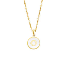 Foreign Trade Hot-selling Ins Wind Simple Alloy, English Letter Necklace Pendant Round Item Pendant 26 Letter Necklace