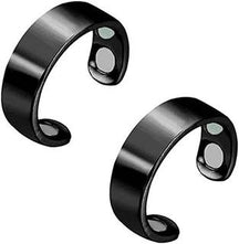 Amazon Popular, European and American Anti-snoring Ring Men's and Women's Dual Magnetic, Magnetic Therapy Health Care Opening Ring Magnet Ring