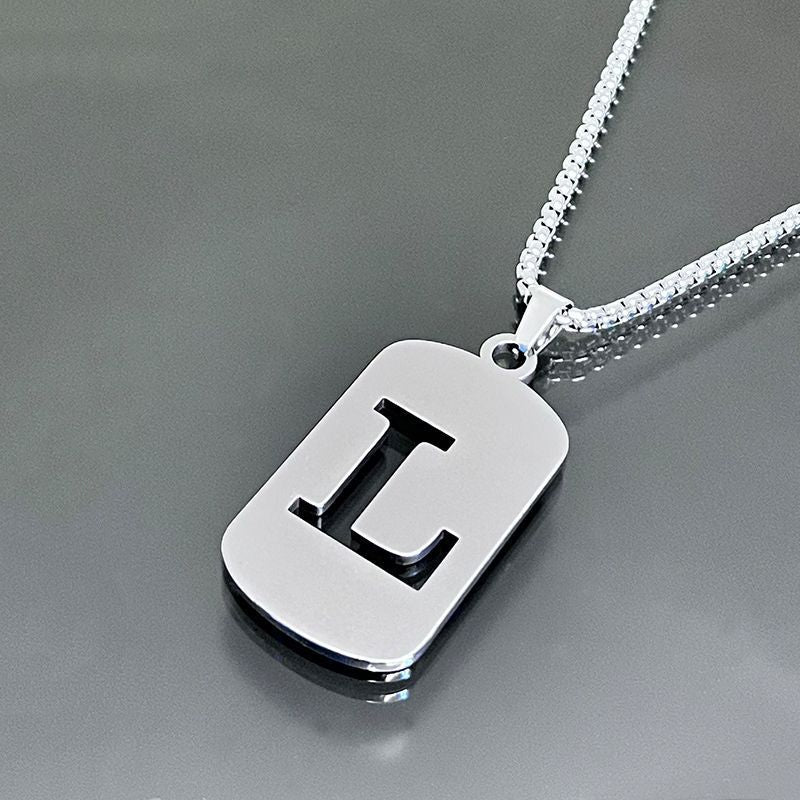 Hot-selling High-end Hollow Letter Titanium Steel Necklace Men's and Women's Clothing Stainless Steel Accessories Niche Jewelry Wholesale