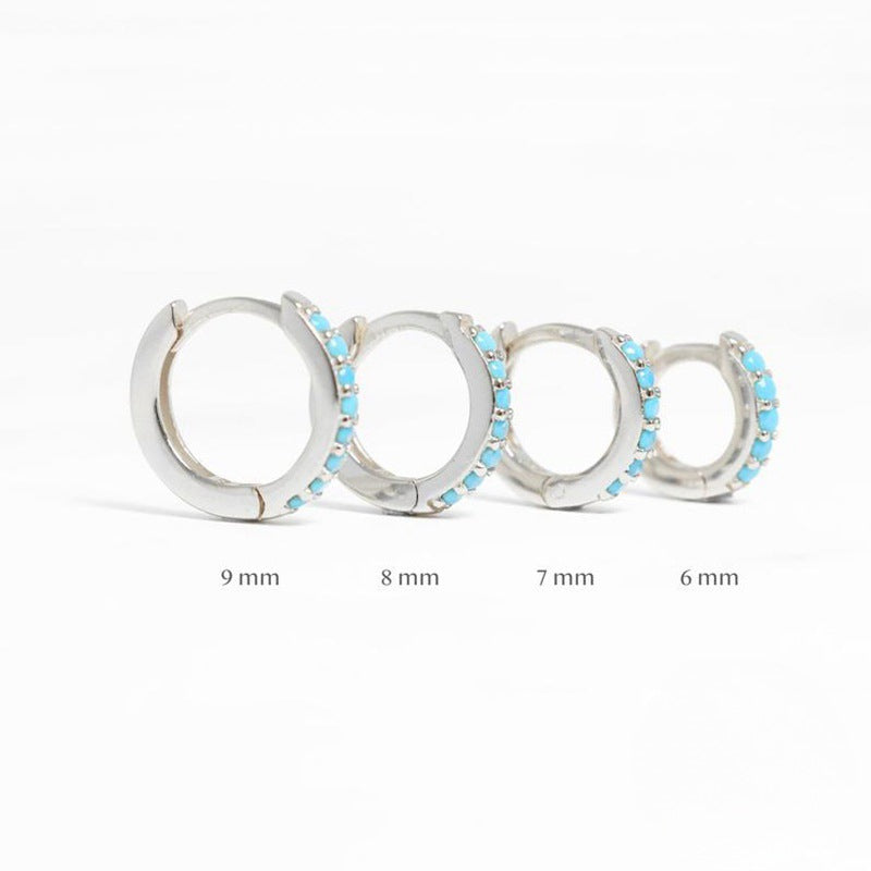 Europe and The United States Hot-selling Models, Circle Diamond Earrings, Earrings, Zircon Ear Buckles, Light Luxury Fashion Earrings, Jewelry