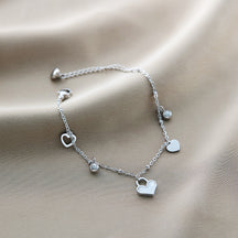 Warm Jian Does Not Fade Cross-border Hot-selling Titanium Steel Bracelet Women's Five-leaf Clover with Diamonds Ins Wind Personality 18K Vacuum Plating