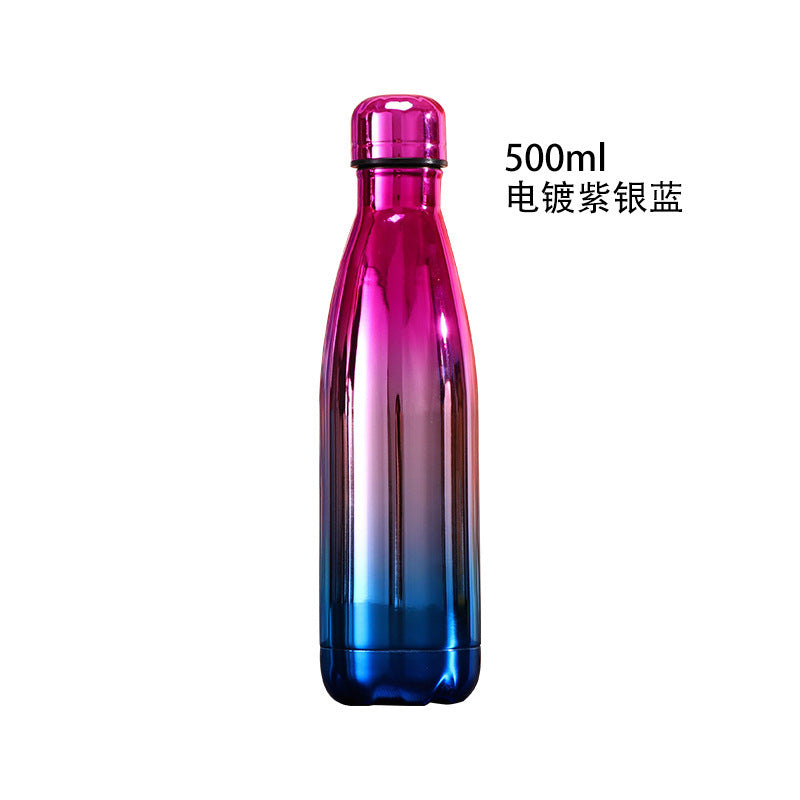 Source Factory Cross-border Exclusive Supply of Amazon 304 Stainless Steel Sports Kettle Gift Cup Coke Bottle Thermos Cup