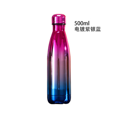 Source Factory Cross-border Exclusive Supply of Amazon 304 Stainless Steel Sports Kettle Gift Cup Coke Bottle Thermos Cup